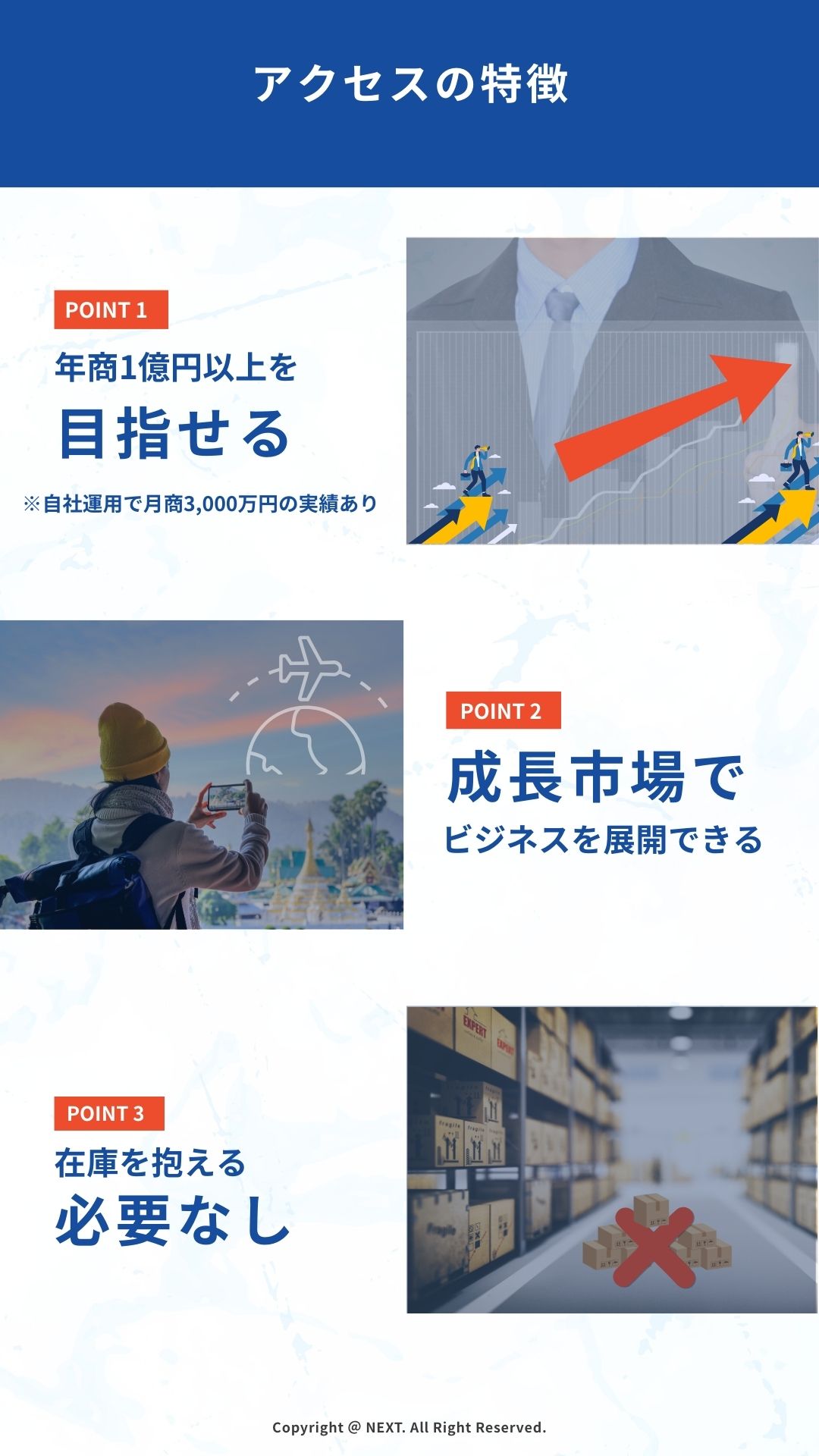 アクセスの特徴