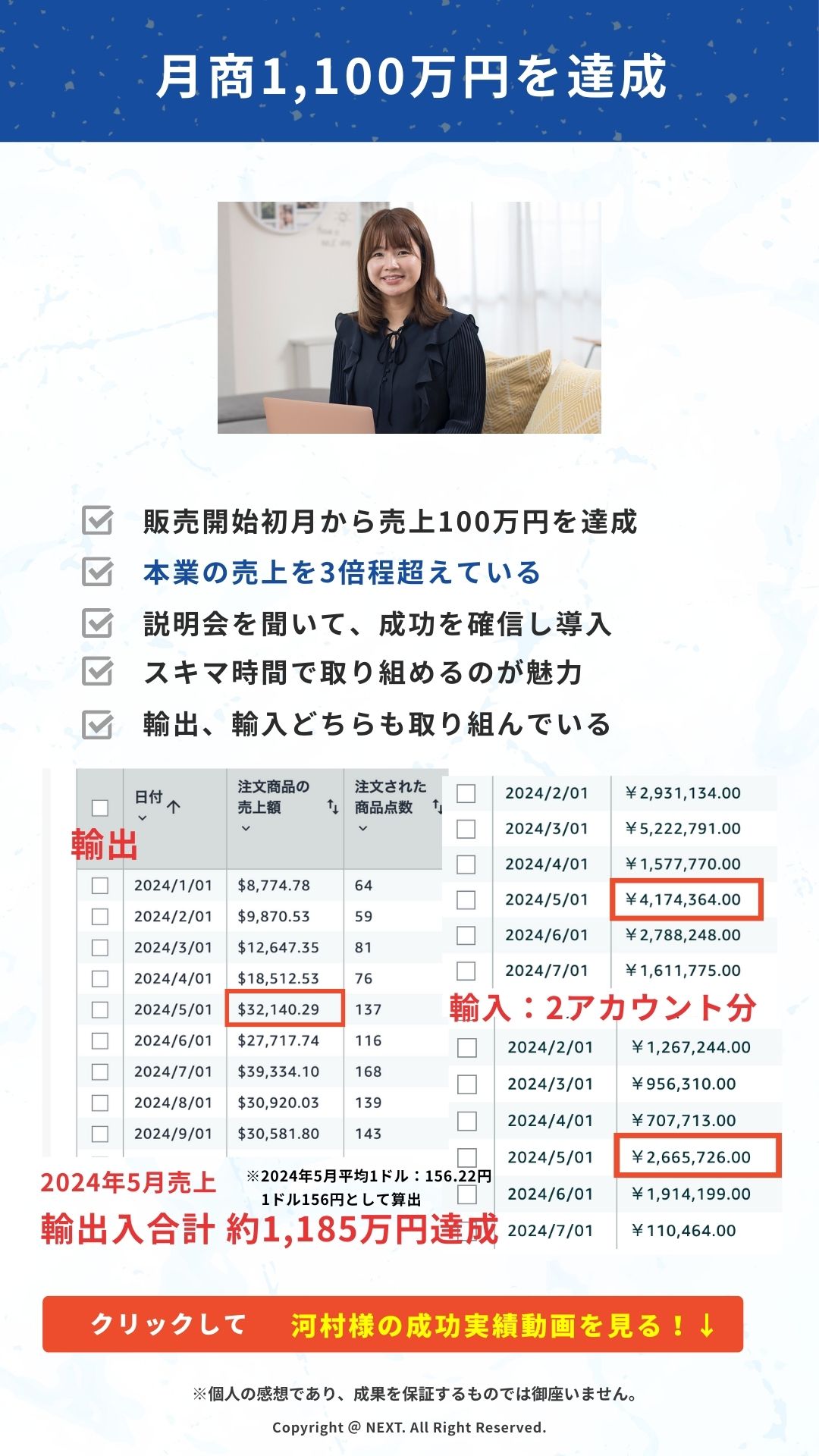 河村様の成功実績1